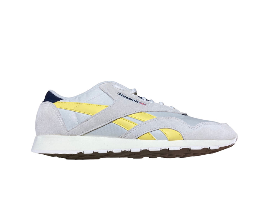 Reebok Classic Nylon Grey Yellow Running Shoes Men's (Size: 11.5) 1Y3501