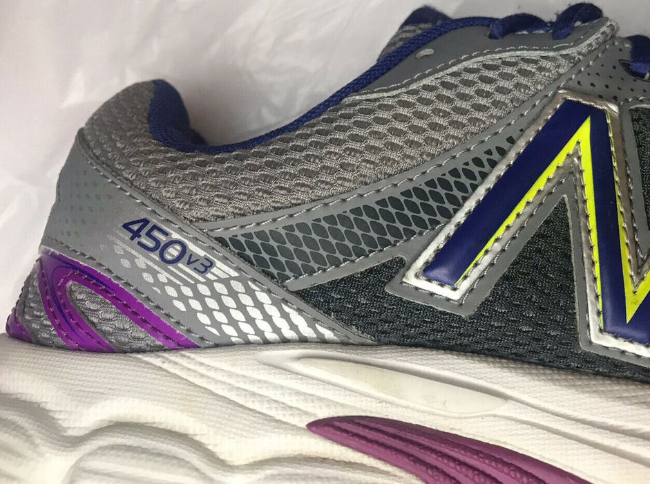 New Balance 450v3 Gray Purple Running Shoes Women's (Size: 11) W450GV3