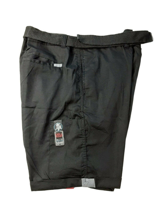 Blue Gear Men's Light Weight Belted Cargo Shorts Black (Size: 38 x 9)NWT