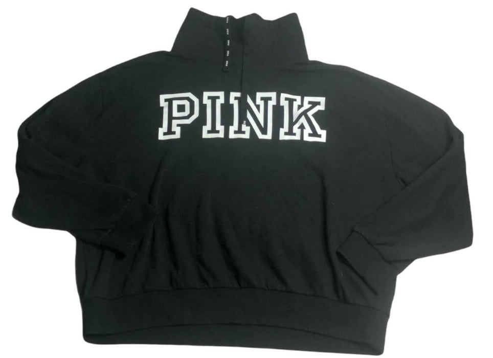 Pink by Victoria Secret Tunnel Neck Sweater Black Women's (Size: M)