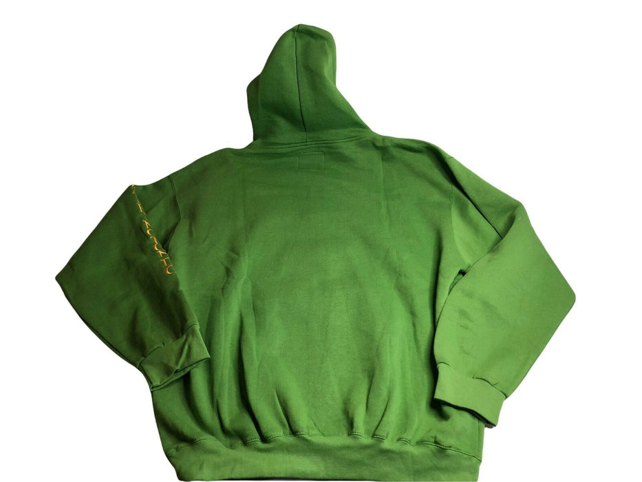 Washington DC Tourist Full-Zip Fleece Jacket w/ Hood Green Men's (Size: 2XL)