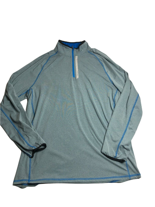 Hind Quarter Zip Athletic Lightweight Sweater Blue Women's (Size: XL)