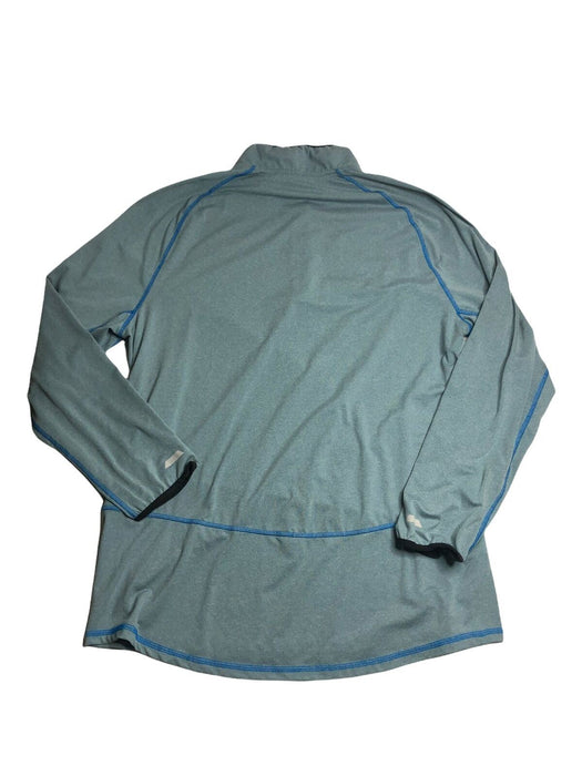 Hind Quarter Zip Athletic Lightweight Sweater Blue Women's (Size: XL)