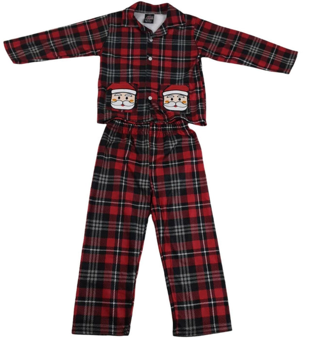PJ's and Presents Plaid Red 2 Piece Pajama Set Youth (Size: 4T)