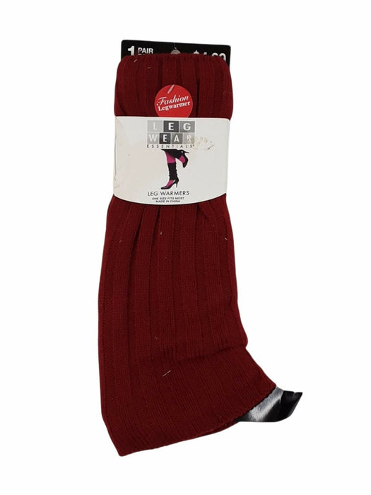 Leg Wear Essentials Red Leg Warmers (Size: One Size)