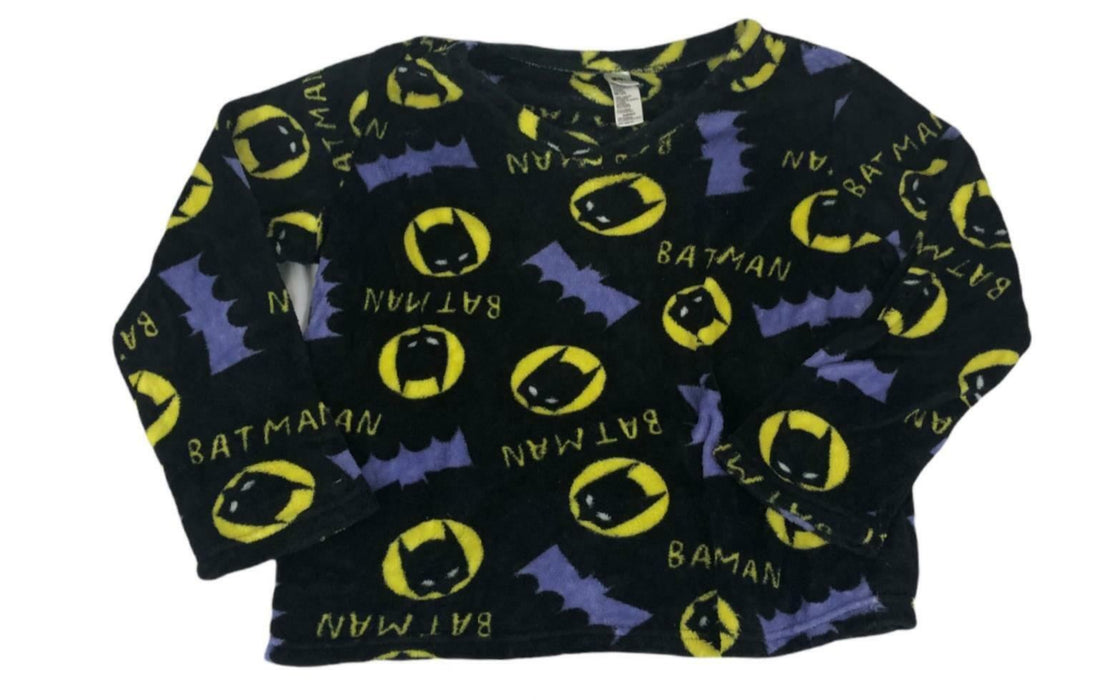 DC Comics Bat Man Fleece 2 Piece Pajamas Set Black Youth (Size: L)