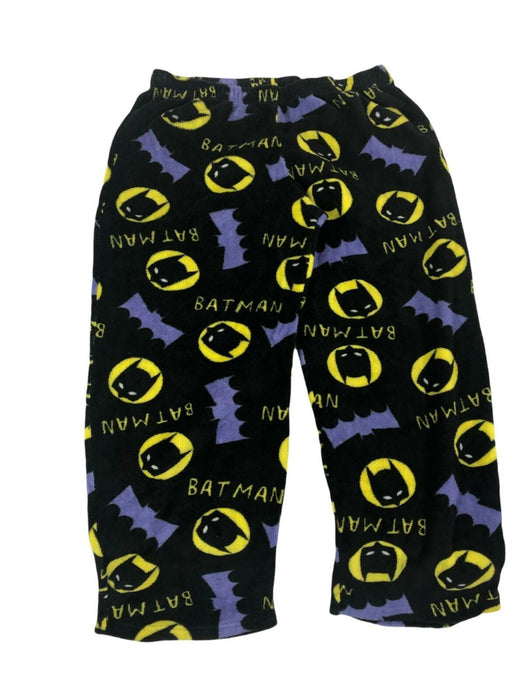 DC Comics Bat Man Fleece 2 Piece Pajamas Set Black Youth (Size: L)