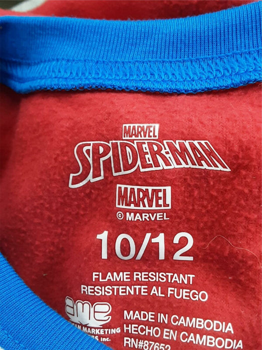 Marvel Spider-man Fleece Flame Resistant Pajama Set Boys (Size: 10/12)