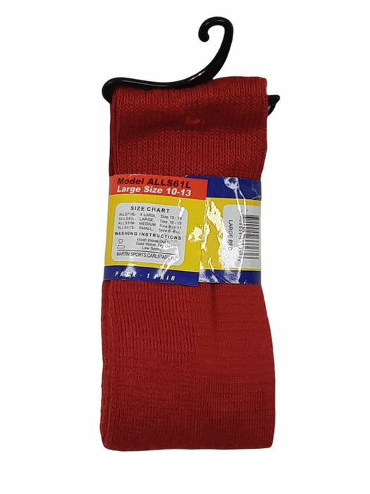 Martin All Sports 1 Pair of Red Socks (Size: Large 10-13)