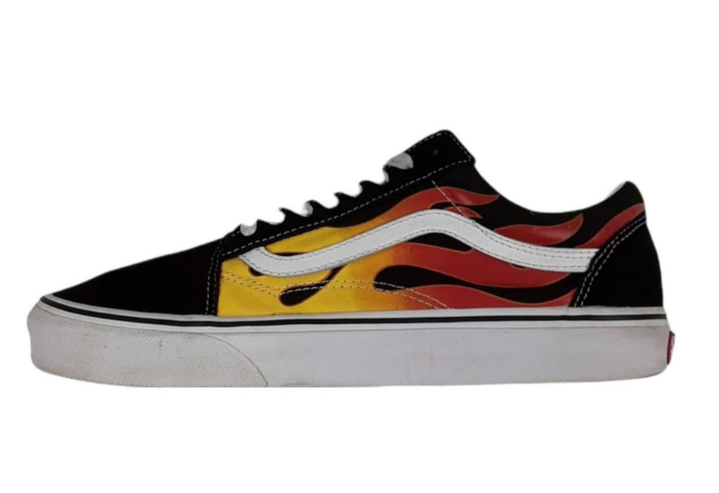 Vans Flame Old Skool OTW Red Skateboarding Shoes Men's (Size: 10) 500714