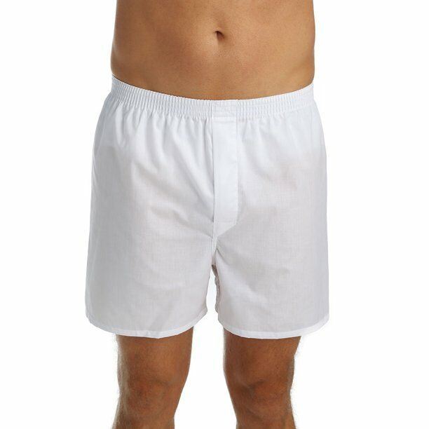 Michael Adams Men's Comfort Waistband 3 Boxer Briefs White (Size: Small 28-30)