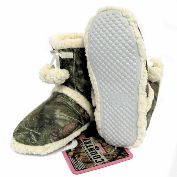 Break-Up Country Mossy Oak Women's Camouflage Slippers (Size: Large 9-10) Local