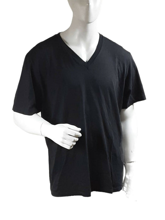 Jockey V-Neck Big & Tall T-Shit Black (Size: 2XL)