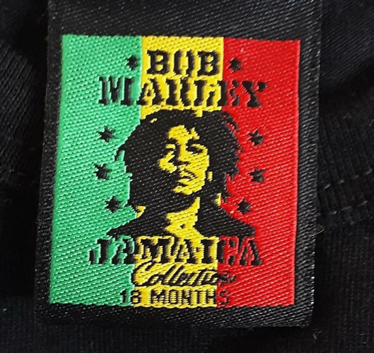 Bob Marley One Love Baby One Piece Black (Size: 18M)