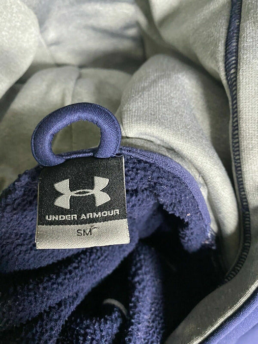 Under Armour Men's Big Logo Embroidered Pullover Hoodie Navy (Size: Small)