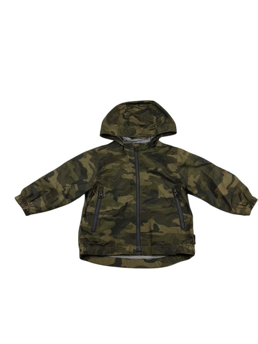 Baby Gap Boys Olive Green Camouflage  Zip Up Hoodie (Size: 12-18M)