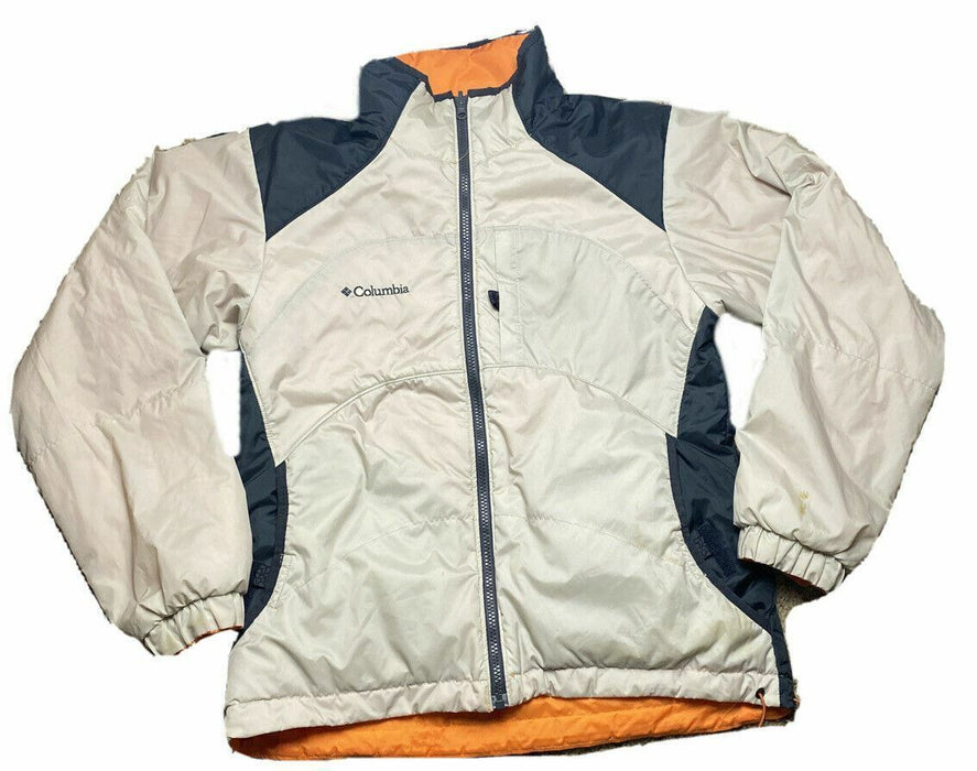 Columbia | Mountain Side Reversible Jacket | White / Orange (Size: M)