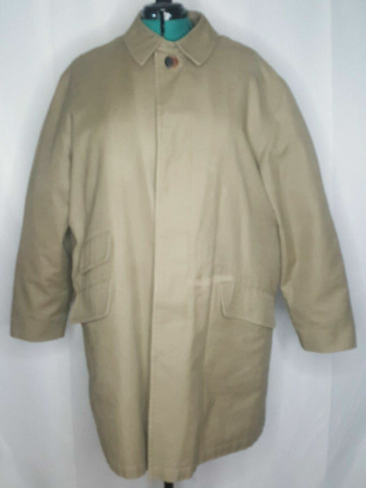 Nautica | Men’s Car Coat with Removable Wool Liner | Tan (Size: 46 R)