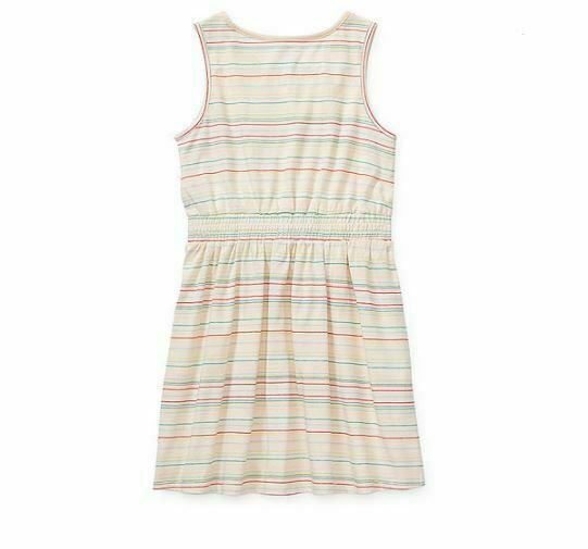 Arizona Girls Sleeveless A-Line Stripe Dress White (Size: XL - 3X) NWT