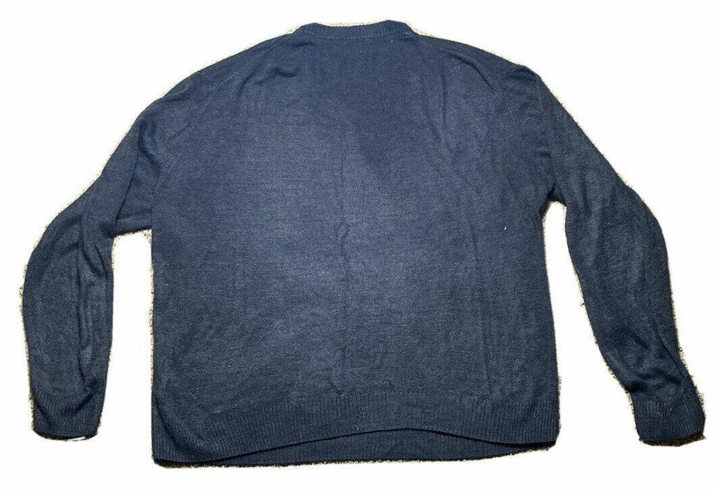 US. Polo Assn | 100% Acrylic V-neck Sweater | Gray (Size: XL)