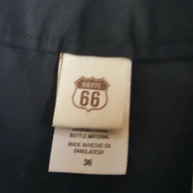 Men's Route 66 black Khaki (Size:36 x 30)