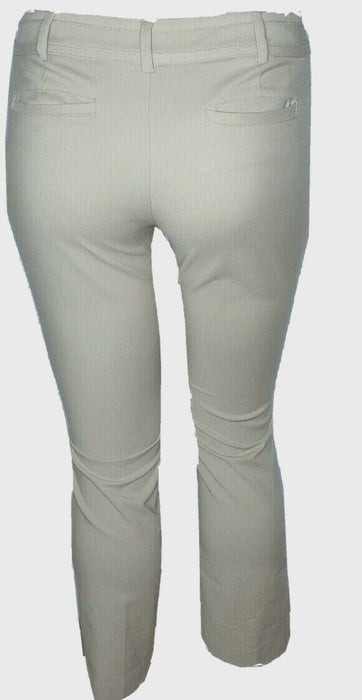 NY&C 7th Avenue Women's Straight Leg Signature Fit Pants Beige (Size: 14A)