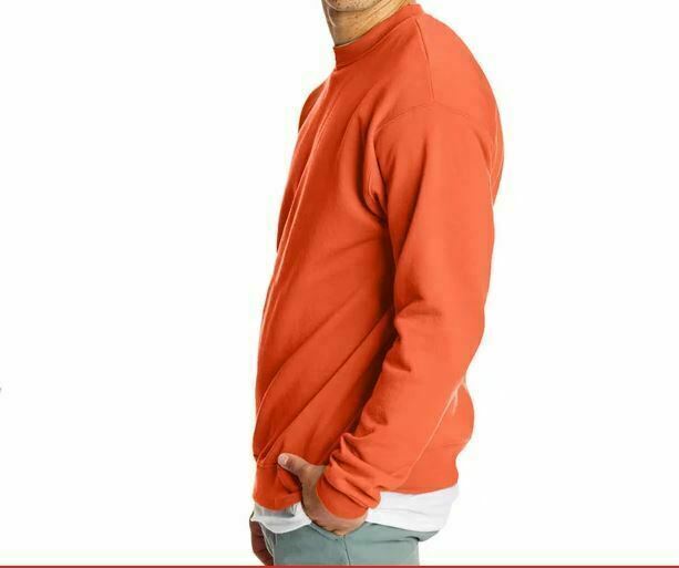 Hanes Comfort Blend | Orange Long Sleeve Pull On Sweater (Size: M/38-40)