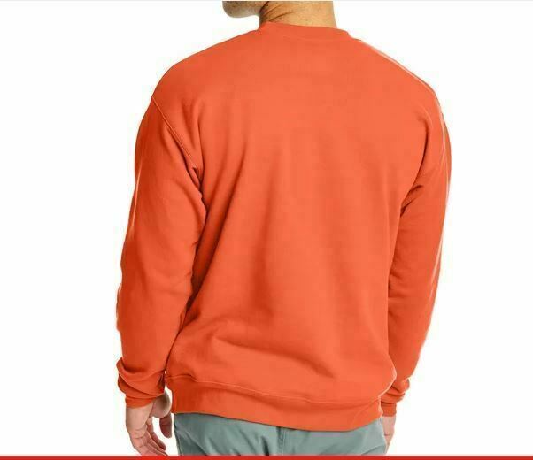 Hanes Comfort Blend | Orange Long Sleeve Pull On Sweater (Size: M/38-40)