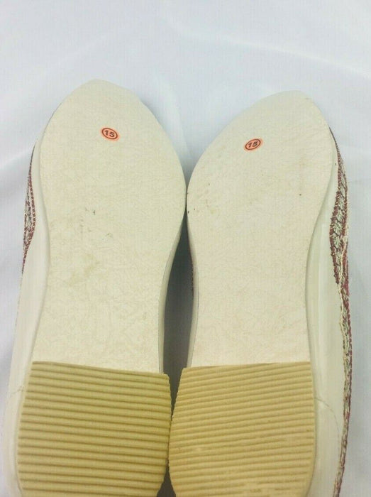 Indian | Golden Handmade Loafers & Slip Ons Khussa | Decorative (Sz: 10)