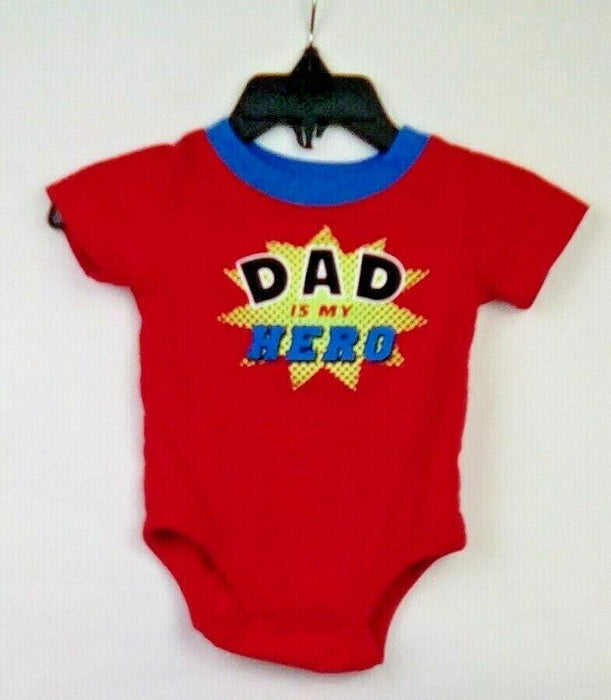 Koala Baby | Red "Dad Is My Hero" Short Sleeve (Size: 3M)