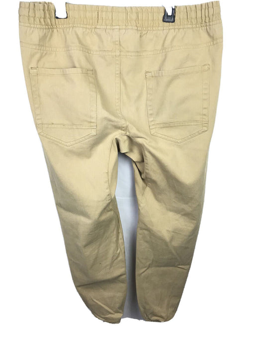 Switch Remarkable | Loose Khaki Jogger Heavy Cotton | Beige Mens (Size: 34 X 32)