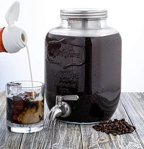 Willow & Everent Glass Cold Brew Coffee Maker - 1 Gallon Iced Tea Local