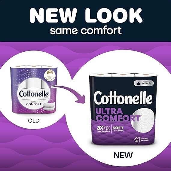 Cottonelle Ultra Comfort Toilet Paper, Strong Toilet Tissue 18 Mega Rolls Local