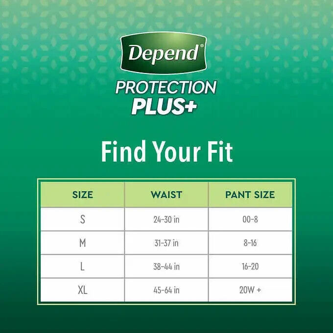 Depend Fit-Flex Ultimate Absorbency Underwear Women (Size XL 45-54) 80 CT Local