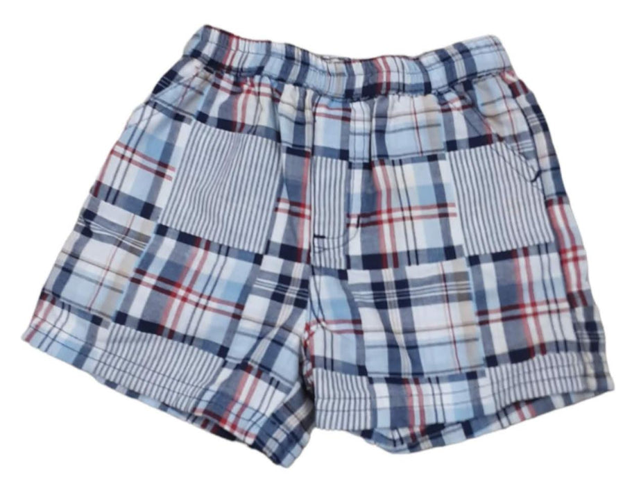 Baby Boys Multicolor Plaid Shorts (Size: 6M)