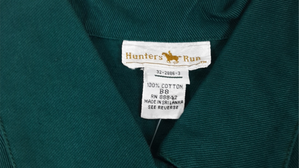 Hunters Run Men's Sleeveless Button Down Vest Green (Size: B8)