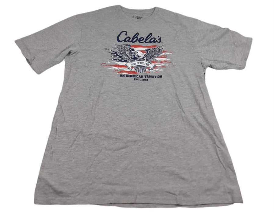Cabela's Men's American Tradition Short-Sleeve T-Shirt Gray (Size: L) NWOT
