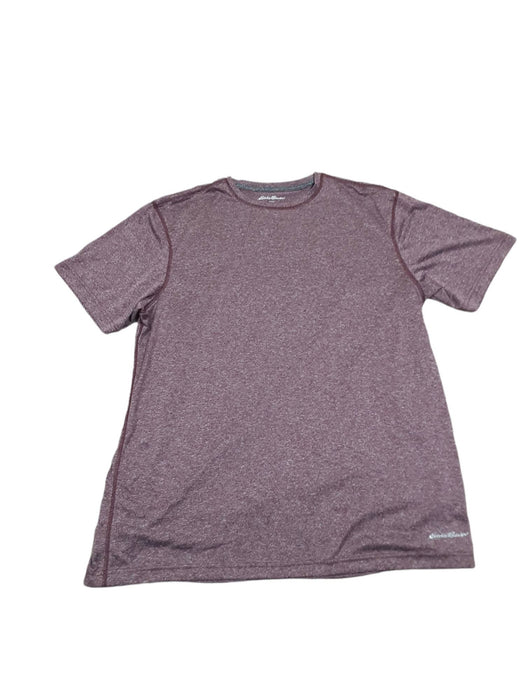 Eddie Bauer Men's Burgundy Short Sleeve T-Shirt (Size: L)