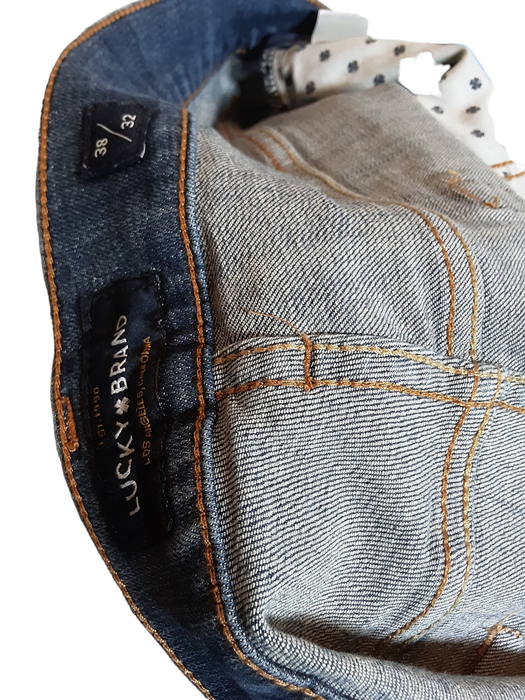 Lucky Brand Men's Flex Straight Medium Wash Jeans Blue (Size: 38 x 32)