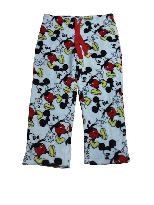 Disney Mickey Mouse Women's Loose Fit Fleece Pants White (Plus Size: 18W - 20W)