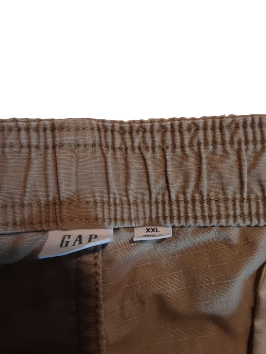 Gap Men's Ripstop Elastic Waist Flex Cargo Pants Beige (Big & Tall: XXL)