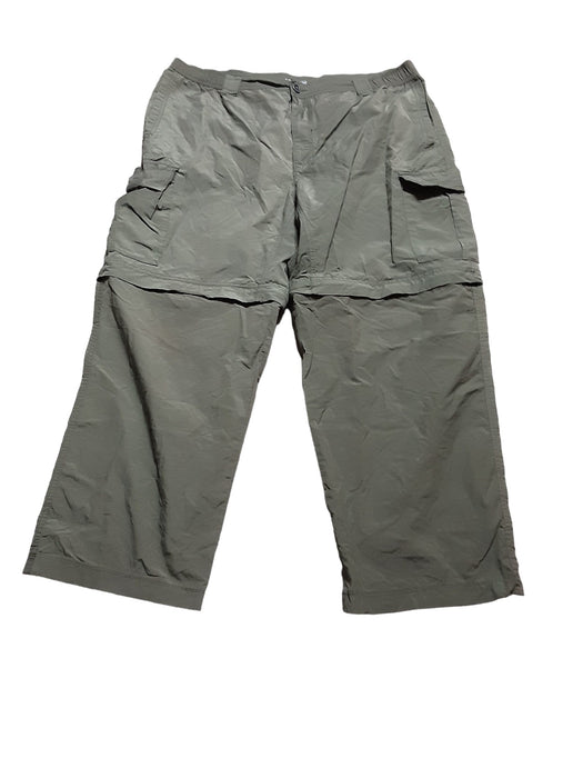 Columbia Men's Ripstop Convertible Zip-off Pants Olive Green (Size: 38 X 28)