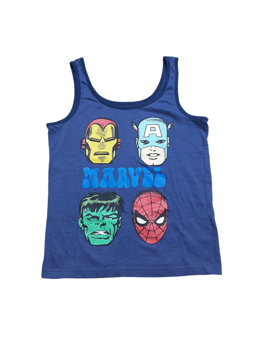 Marvel Comics Boys Sleeveless T-Shirts Blue (Size: XS)