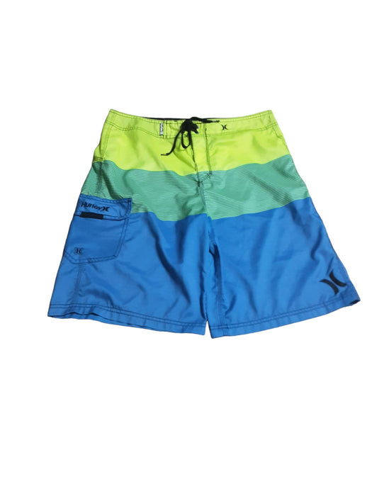 Hurley International Men's Board Shorts Blue/Green/Yellow (Size: 33 x 8)