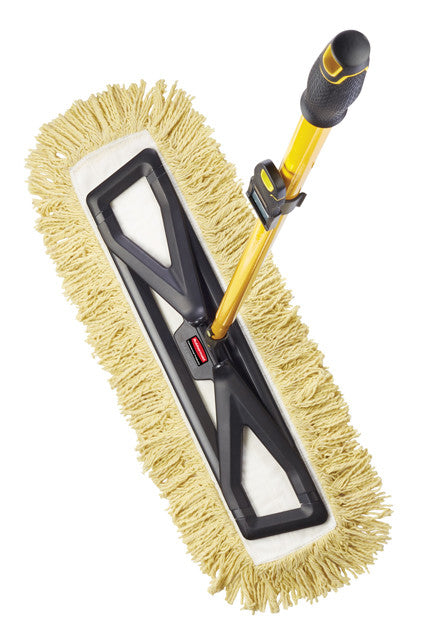 Rubbermaid Commercial Maximizer 24" Dust Mop Kit with Scraper & Mop Pad Local