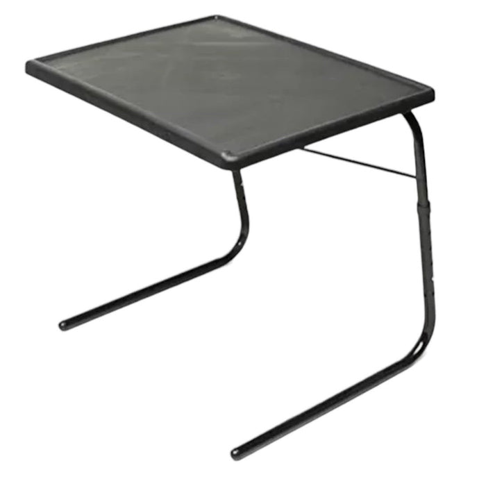 Table-Mate XL TV Folding Stowaway Adjustable Tray Table, Black Local