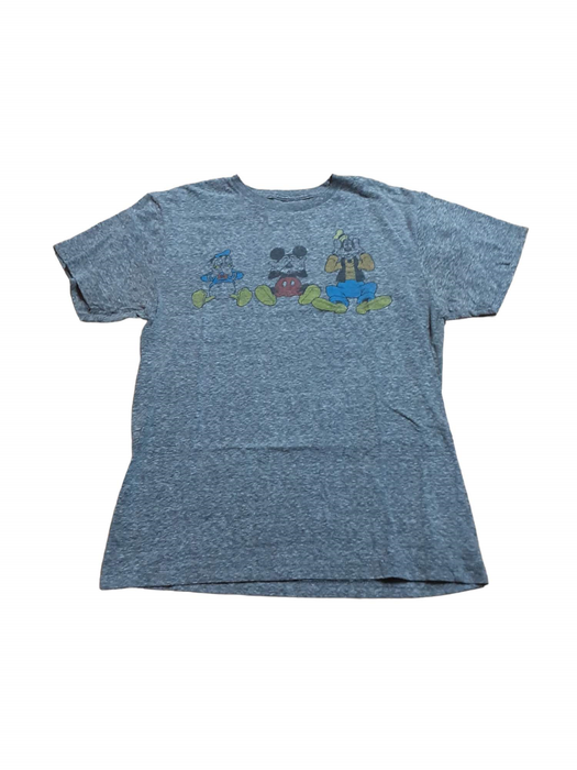 Disney Men's Loose Fit Crew Neck Classic T-shirt Gray (Size: Medium)