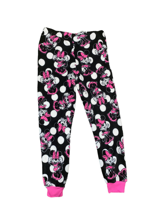 Disney Minnie Mouse Girls Fleece Sleepwear Set Pink & Black (Size: 8-10)