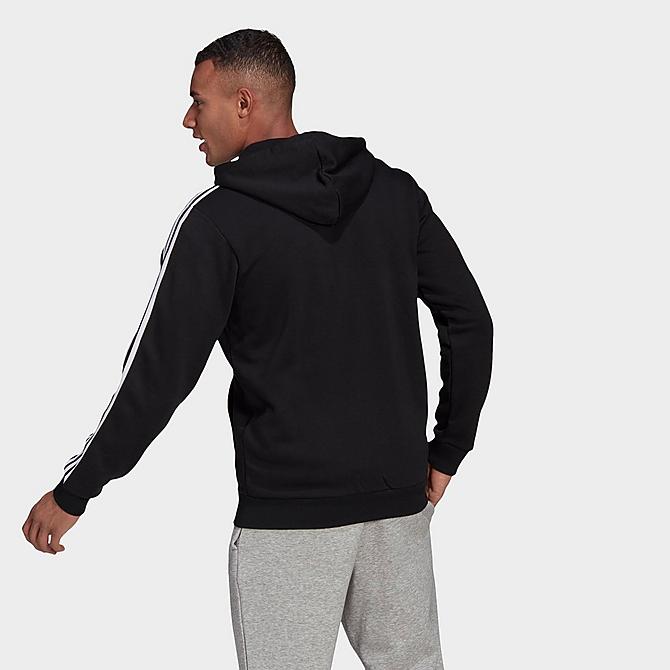 adidas Essentials Fleece 3-Stripes Full-Zip Hoodie Black (Size: Medium) NWOT