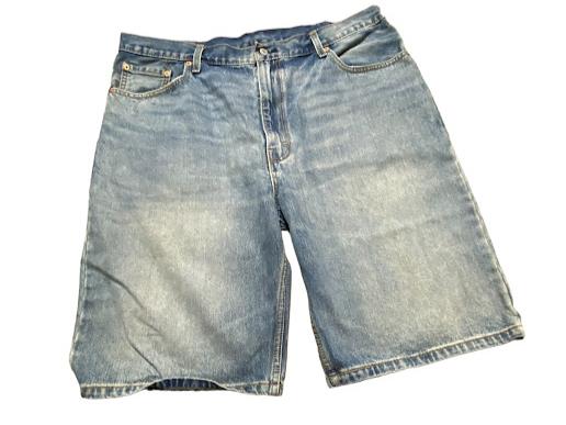 Levi's 569 Men's Loose Straight Medium Wash Jean Shorts Blue (Size: 42)